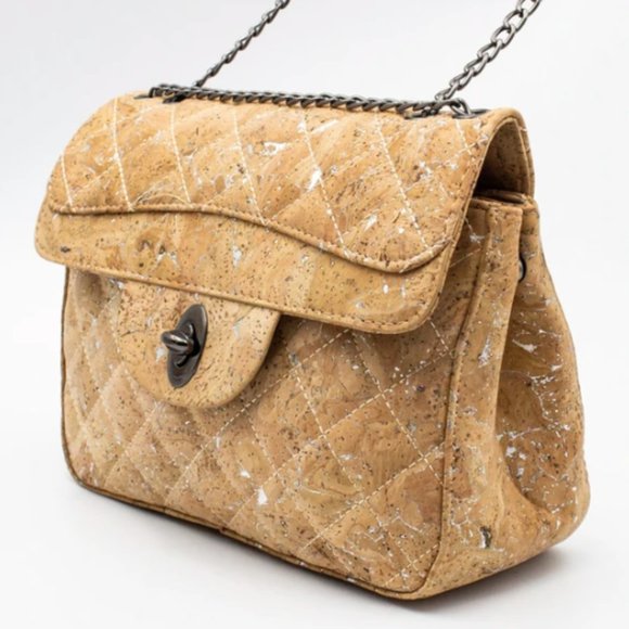 Eco-Friendly Cork Crossbody Bag - Picture 2 of 7